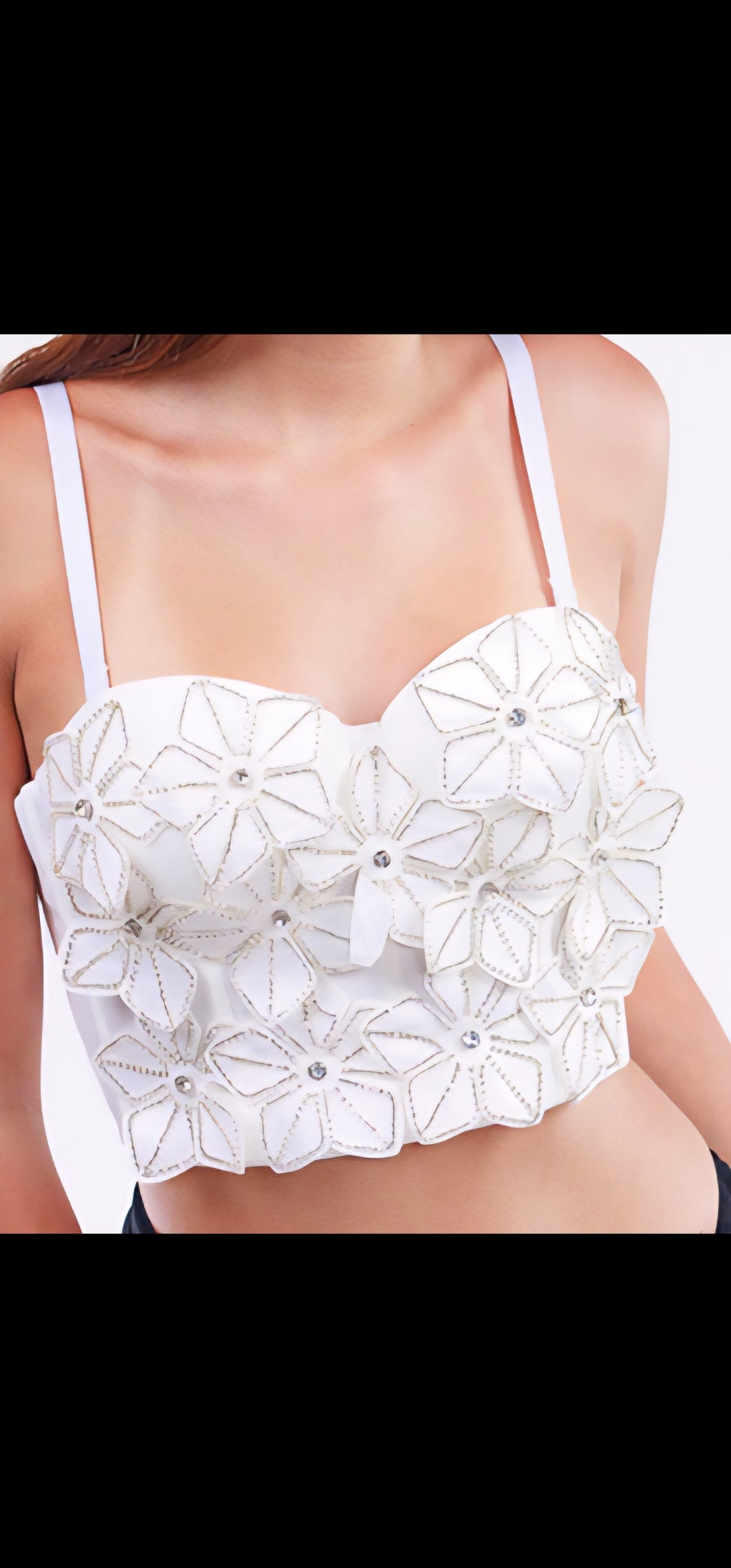 STRASS BUSTIER TOP