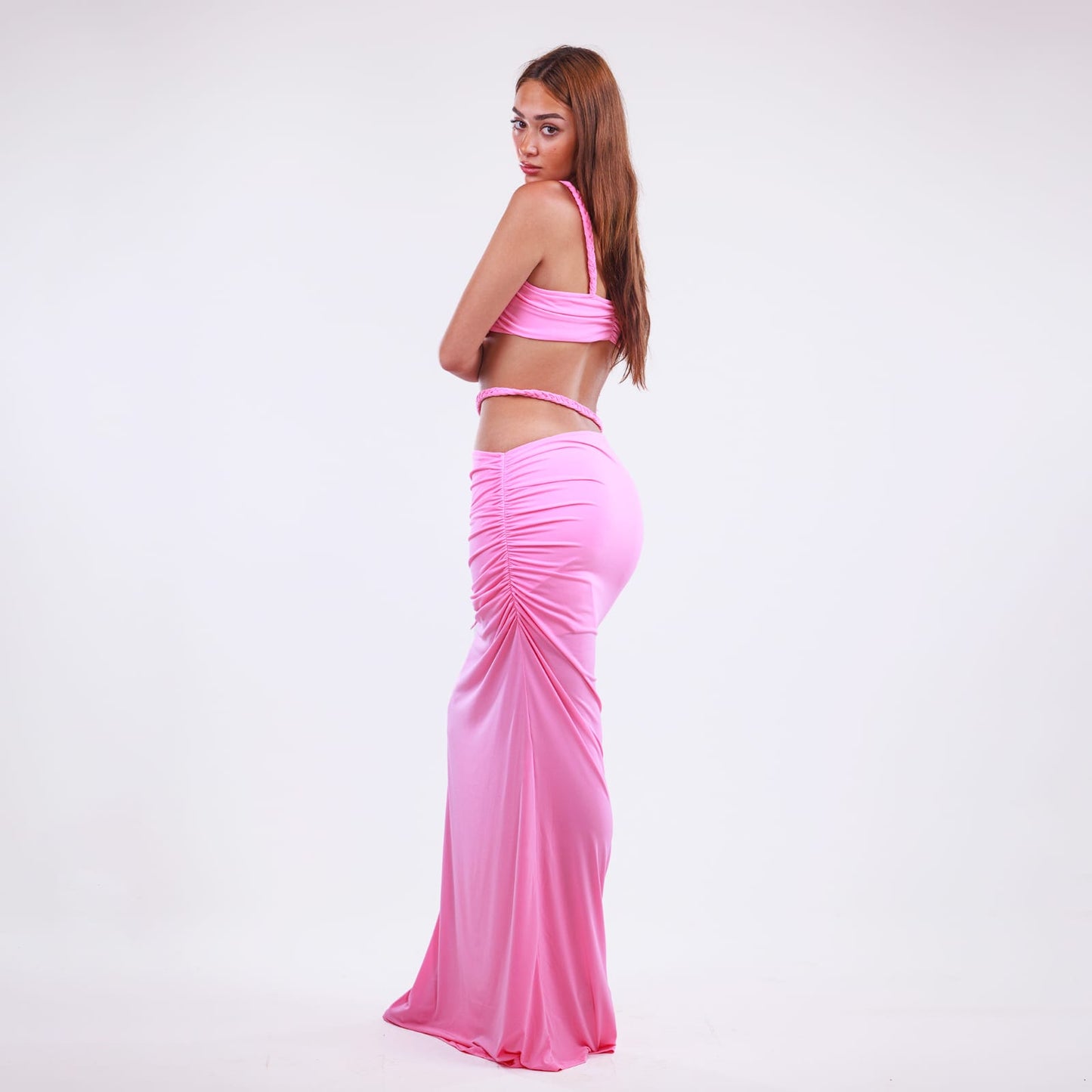 Ροζ Φόρεμα Τύπου Φόρμας – Καλοκαιρινό Στυλ με Άνεση